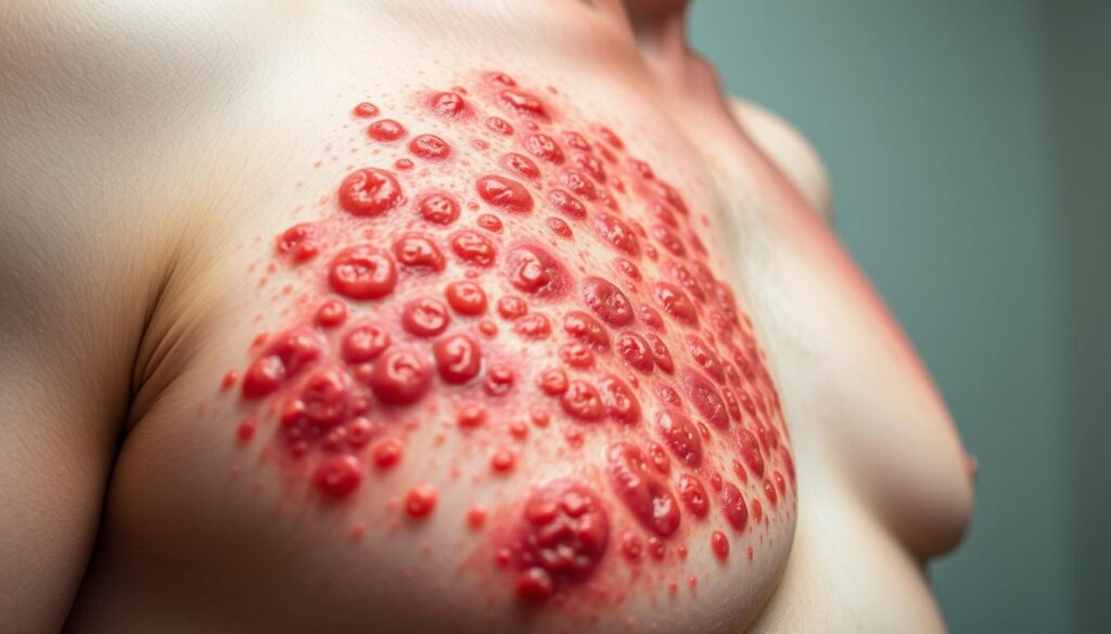 herpes zoster erupção cutânea